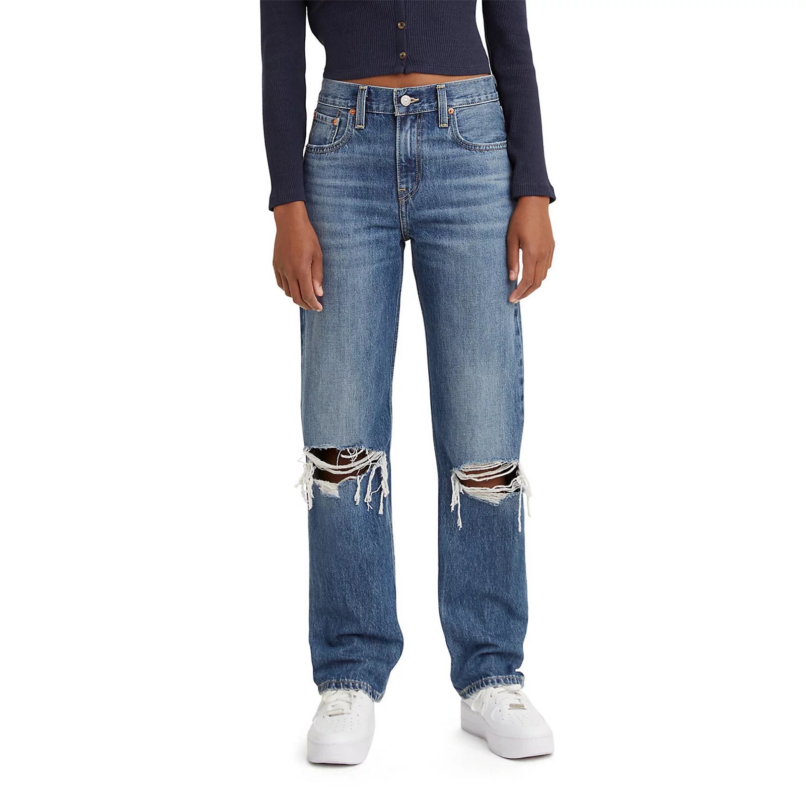 Women's Levi's Low Pro Jeans, Size: 26(US 2)Medium, Light Blue | Kohl's