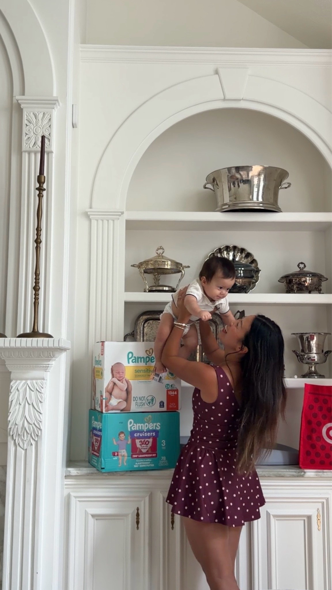 #ad My little wiggle worm is officially on the move! @pampersus Cruisers 360 make changes SO much easier with their pull-on design + tear-away sides, especially when we’re on the go. And Pampers Sensitive Wipes are forever stashed in my car for all the kid messes! 😂 Check out the Pampers promo in the @target app! ❤️ #TargetPartner #PampesrCruisers360 #Pampers