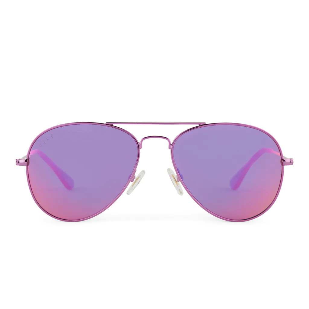 CRUZ XS - PINK RUSH METALLIC + PINK RUSH MIRROR SUNGLASSES | DIFF Eyewear