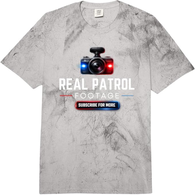 Real Patrol Footage Dash Cam Graphic Comfort Colors Adult Heavyweight T-Shirt | Amazon (US)