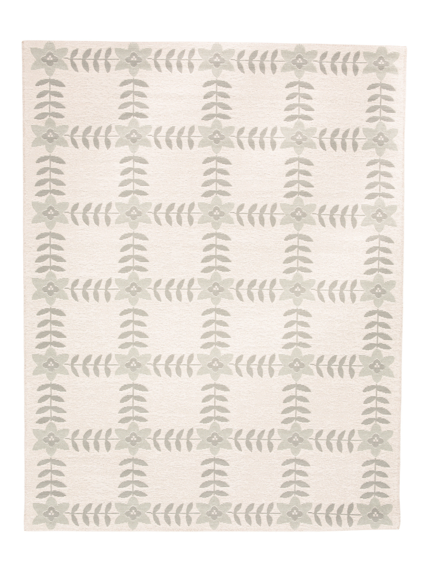 Made In Turkey 5x8 Indoor Outdoor Serena Floral Grid Area Rug | Global Home | Marshalls | Marshalls