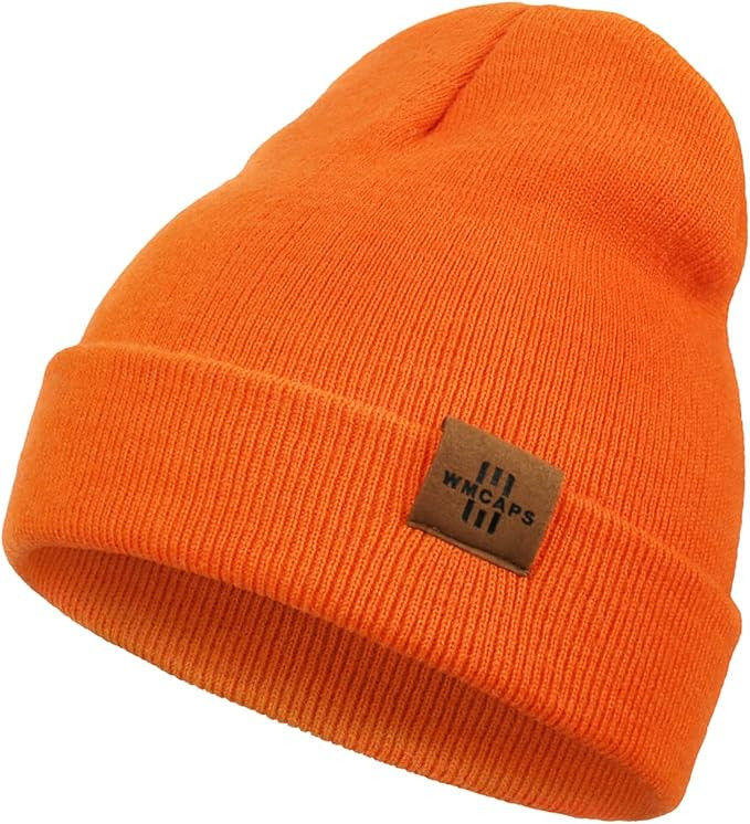 Kids Beanie, Warm Soft Winter Hats for Boys Girls Toddler Baby Children, Double Layer Knit Cap | Amazon (US)