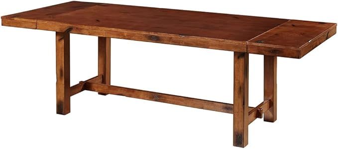 Delacora BDW60HDO Delacora WE-BDW60H Dripping Springs 68" Long Farmhouse Dining Table with (2) Le... | Amazon (US)