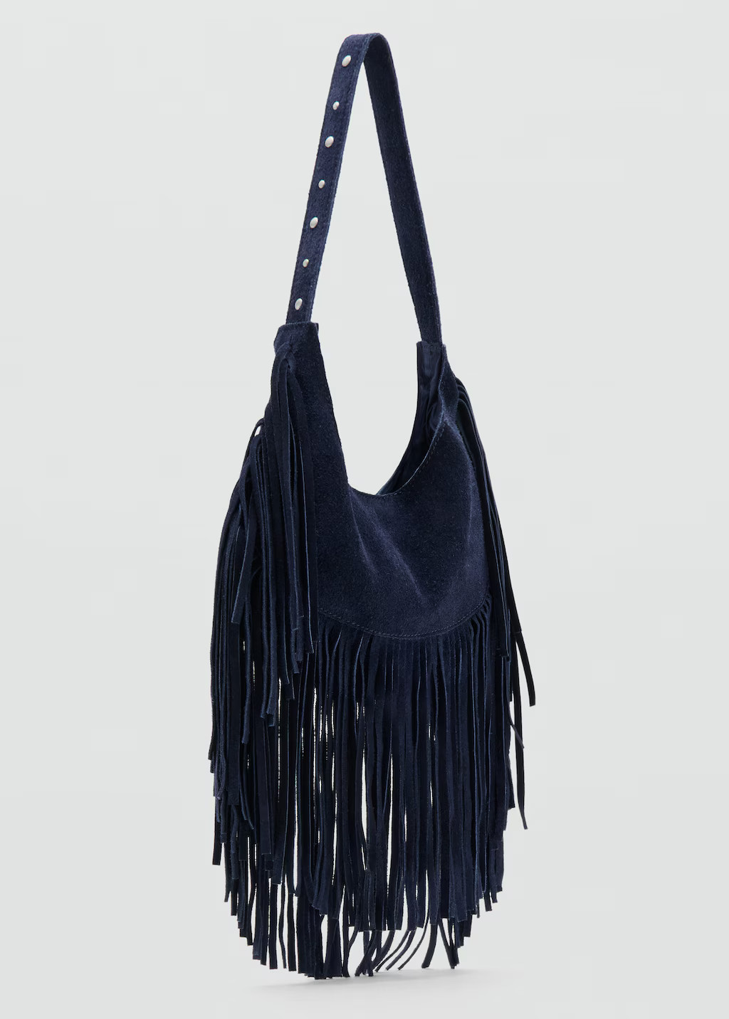 Fringe leather bag blue - Teenage girl - One size - MANGO TEEN | Mango (US/MX/AU)