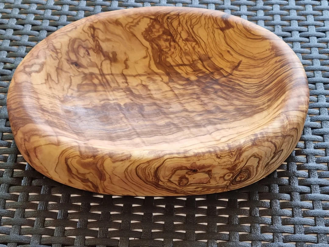 Olive Wood Bowl 30 Cm - Etsy Canada | Etsy (US)