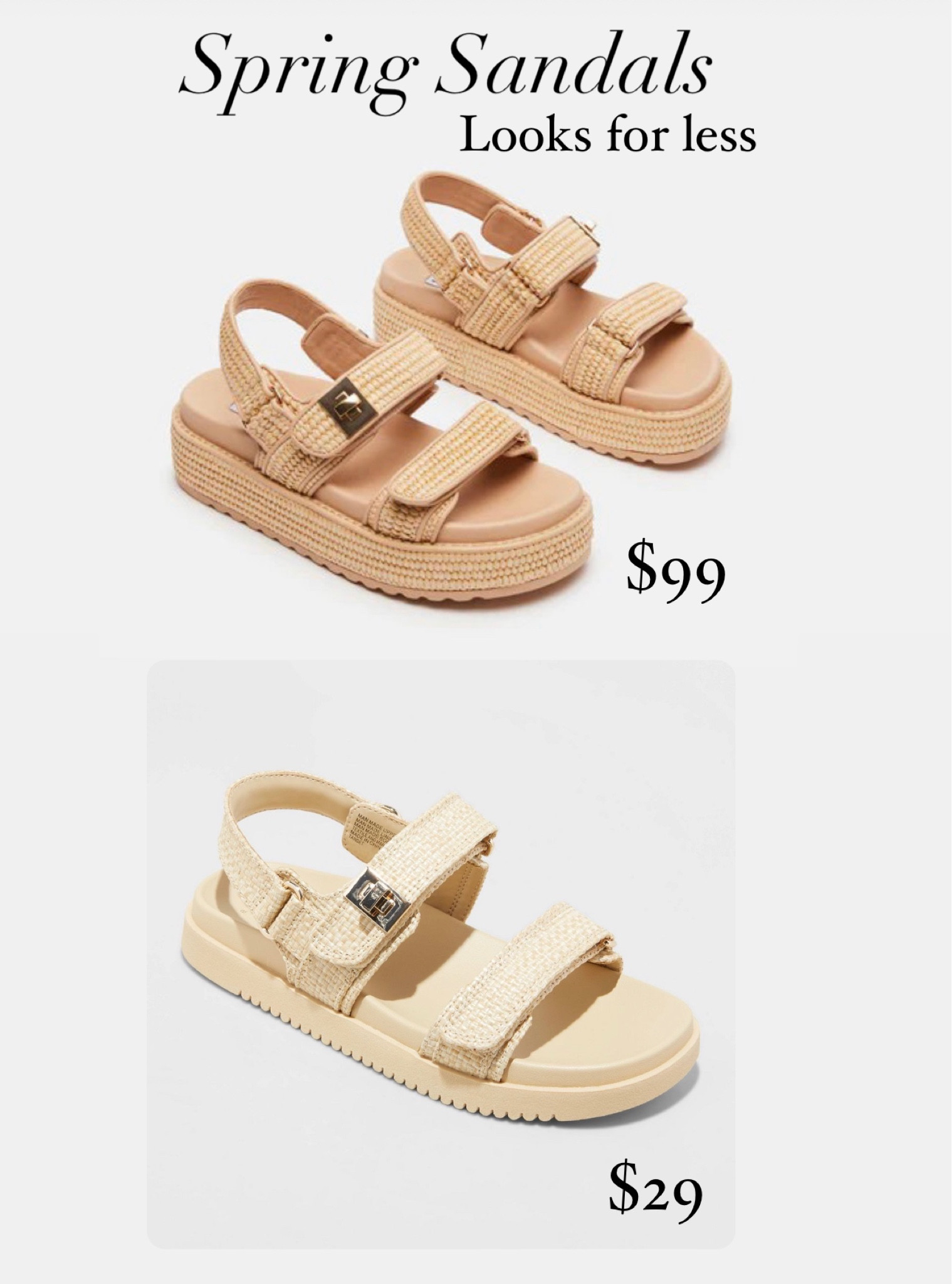 Love these spring sandals! I found some for half the price too! #targetdeals #targetfinds #lookforless #stevemadden #springsandals 

#LTKshoecrush #LTKfindsunder100 #LTKSeasonal