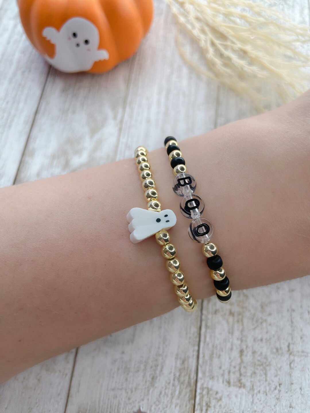 Personalized Halloween Bracelets Boo Spooky Trick or - Etsy | Etsy (US)