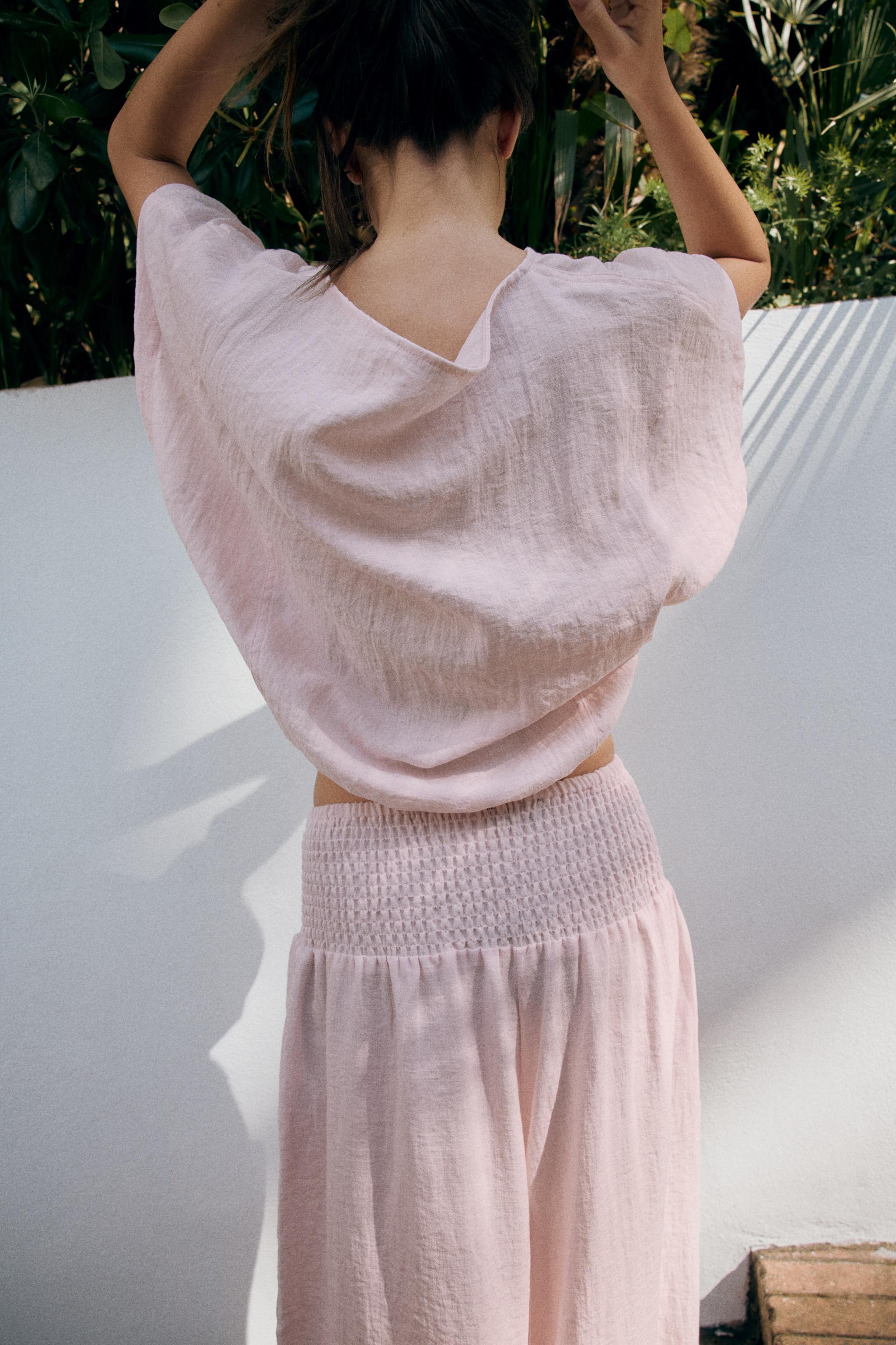 CAPE SHIRT WITH ADJUSTABLE HEM | Zara UK
