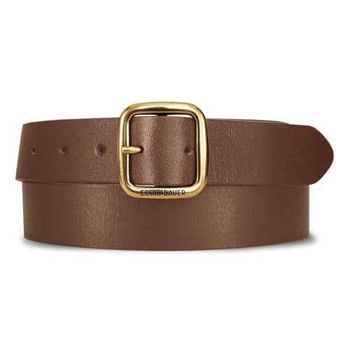 Eddie Bauer Women's Casual Leather Belts with Durable Metal Buckle, Floral Tooled - Tan, Small at... | Amazon (US)