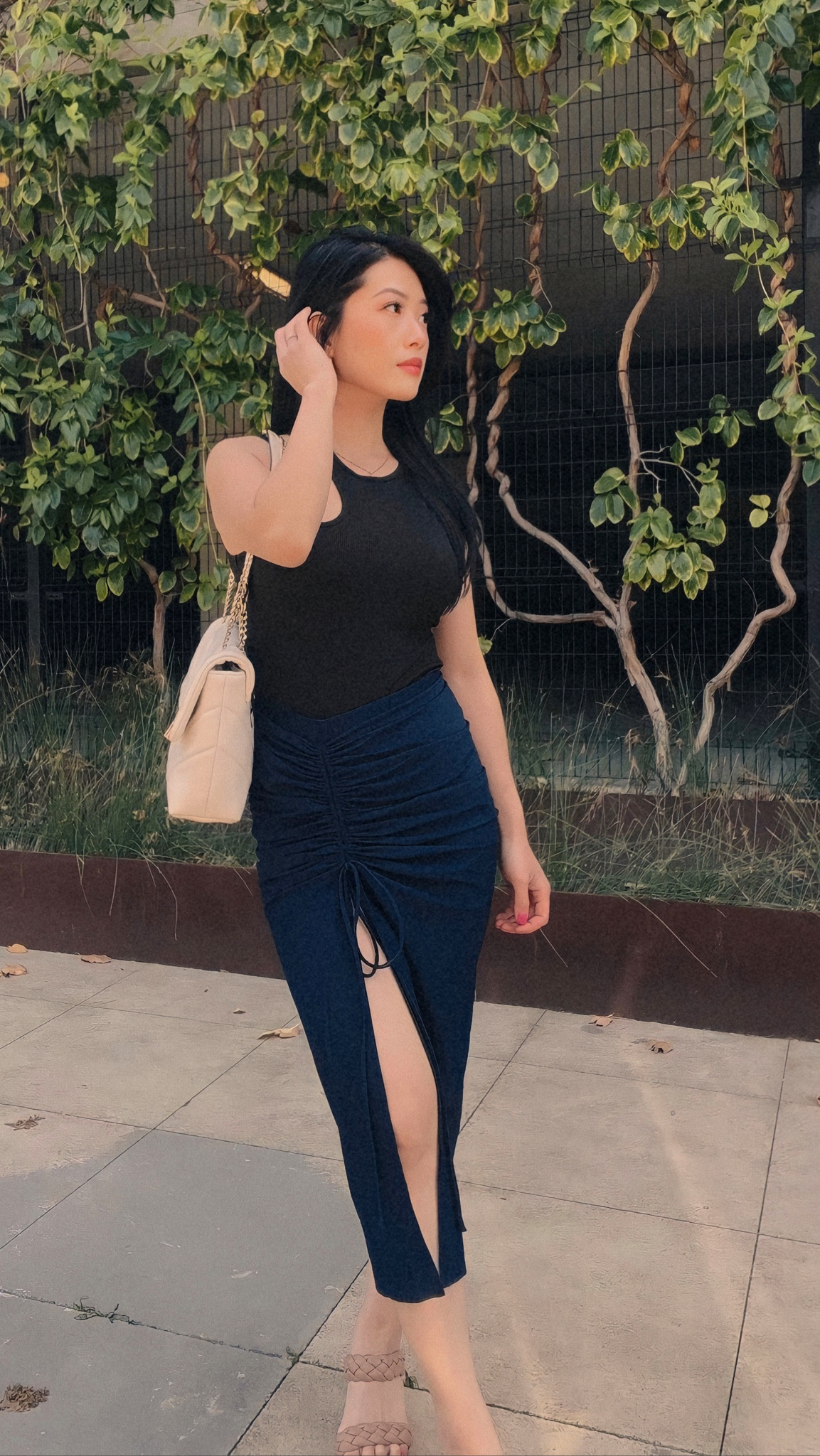Monday 🖤 black bodysuit, midi skirt with slit, ruched midi skirt, spring outfits, spring outfit ideas, dressy casual, classy outfits, mom outfit, Aldo bag, targetstyle, Amazon finds, Amazon fashion 

#LTKSeasonal #LTKstyletip #LTKFind