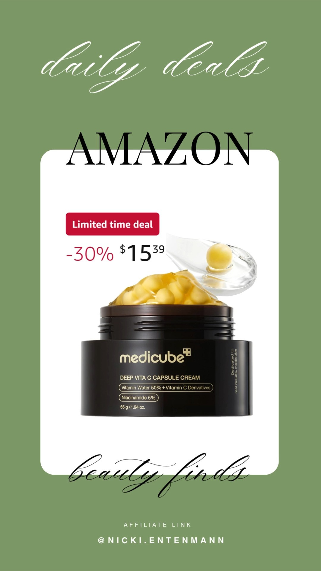This medicube deep vitamin C golden capsule face moisturizer brings cheerful glow and effortless hydration to everyday skincare with radiant ease. #VitaminCMoisturizer #MedicubeSkincare #FaceCare #GlowingSkin #SkinHydration #BeautyEssentials #RadiantSkin #WomenBeauty #SkincareGoals #HealthyGlow 🍊✨🌟
 

 #LTKselfcare #LTKHome #LTKBeauty