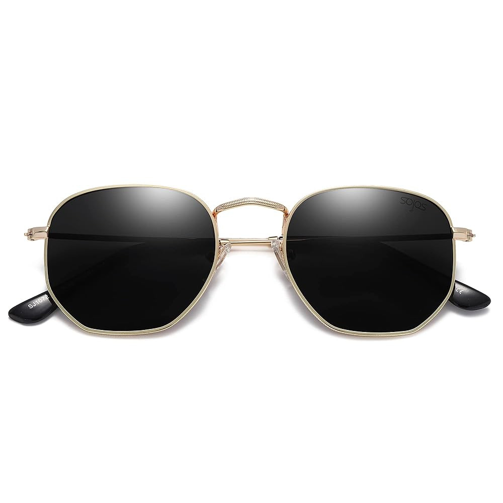 SOJOS Square Polarized Sunglasses for Women Men Small Hexagonal Polygon Shades SJ1072 | Amazon (US)