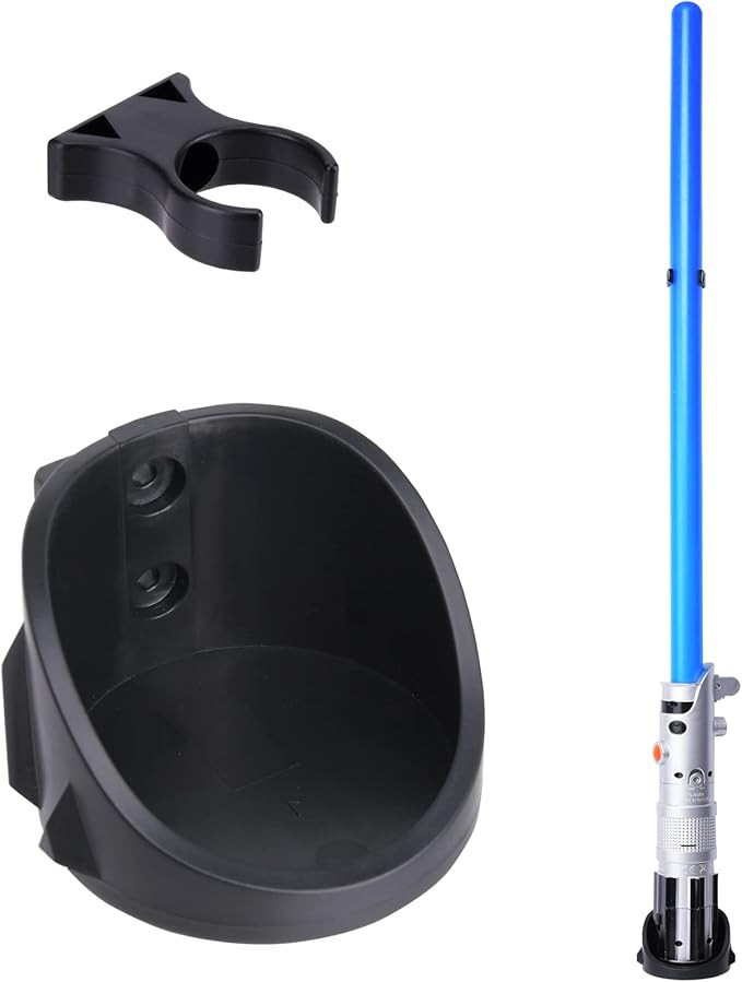 Lightsaber Wall Mount Display Stand Light Saber Holder Compatible for Any Lightsaber, Black Pack ... | Amazon (US)