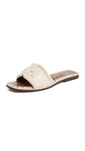 Sam Edelman Fitz Flat Sandal Ivory 9.5 Medium | Amazon (US)