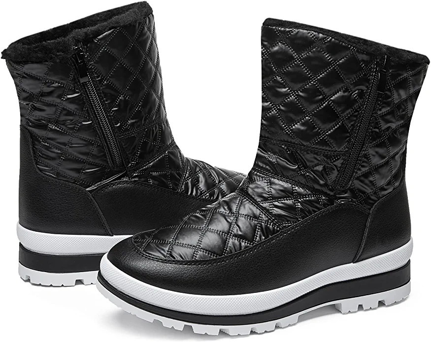 THATXUAOV Winter Boots for Women Warm Fur Lined Ankle Boots Water-Resistant Snow Boots Comfortabl... | Amazon (US)