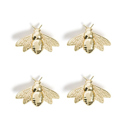 U Brands Bee Locker Magnets 1 716 H x 716 W x 1516 D Gold Set Of 4 Magnets - Office Depot | Office Depot and OfficeMax 