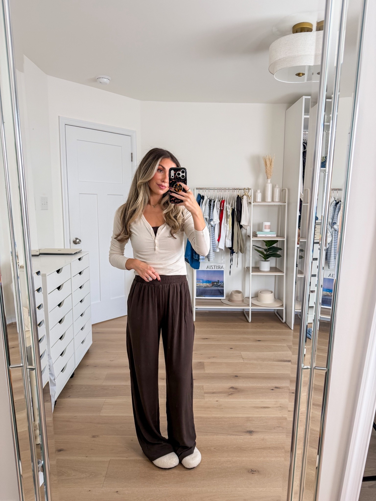 new Abercrombie lounge wear — size xs in both tops and xxs regular in the pants! I’m 5’2 for reference and could have done the short length.

#LTKootd #LTKPetite #LTKSeasonal