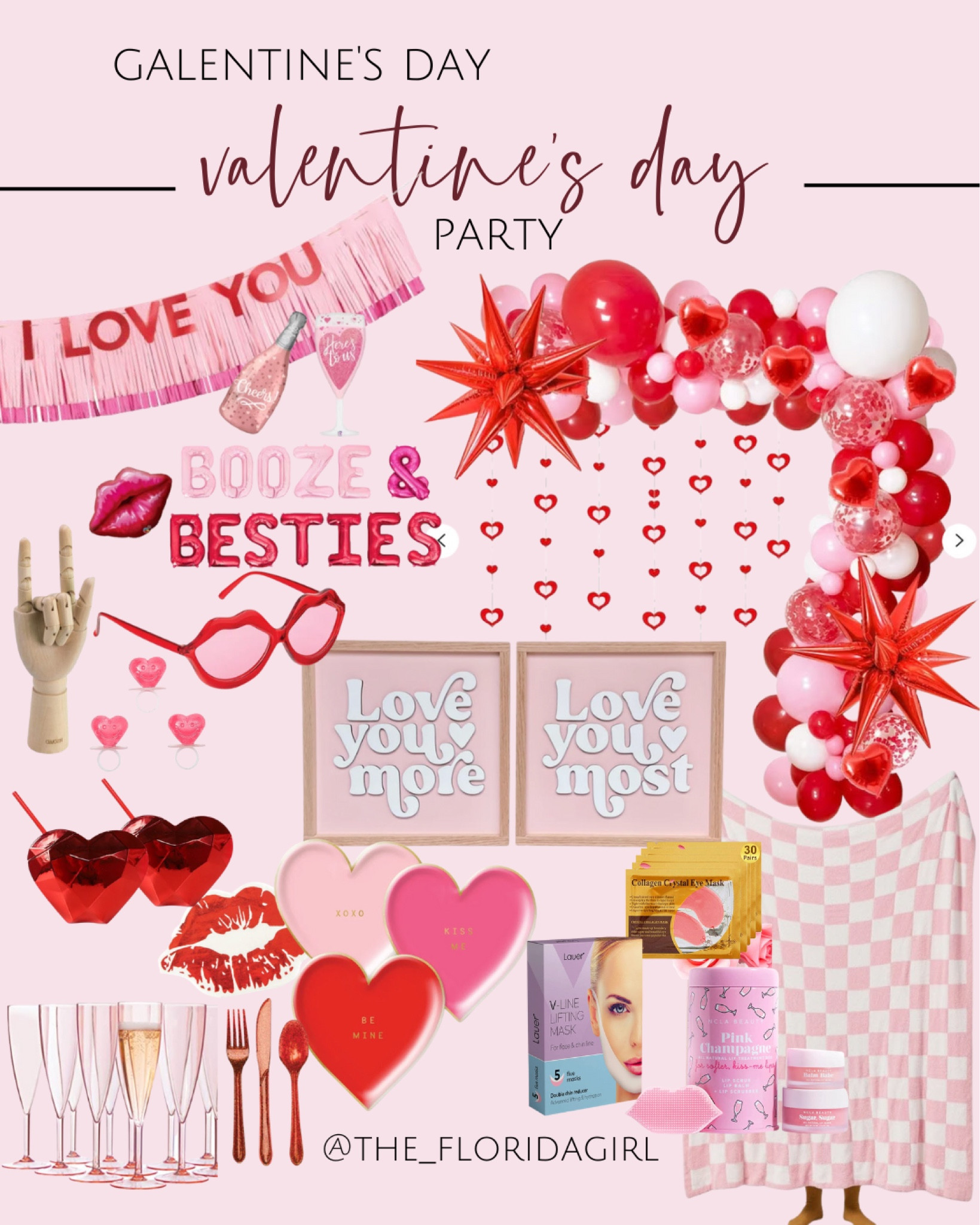 Girls Night Valentine’s Day Party #galentinesday #galentines #valentines #eyemask #champagneglass #balloongarland #partydecor #valentinesdayparty #tumbler #hearts #pinkdecor #pink #checkeredblanket #checkered #blanket #amazon #partyfinds #holidayparty

#LTKFind #LTKSeasonal #LTKunder50