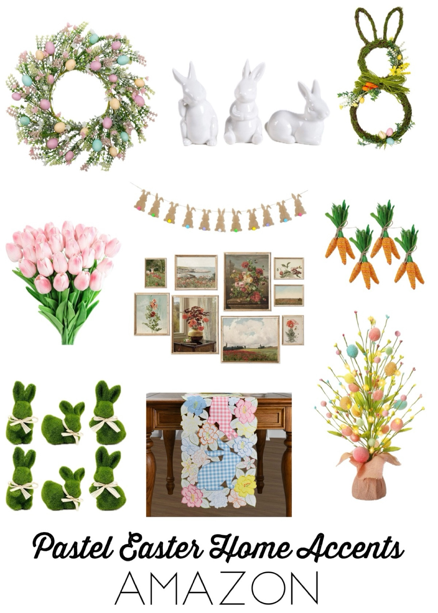 Pastel Easter home decor I found on Amazon 💛 

#LTKSeasonal #LTKfindsunder50 #LTKhome