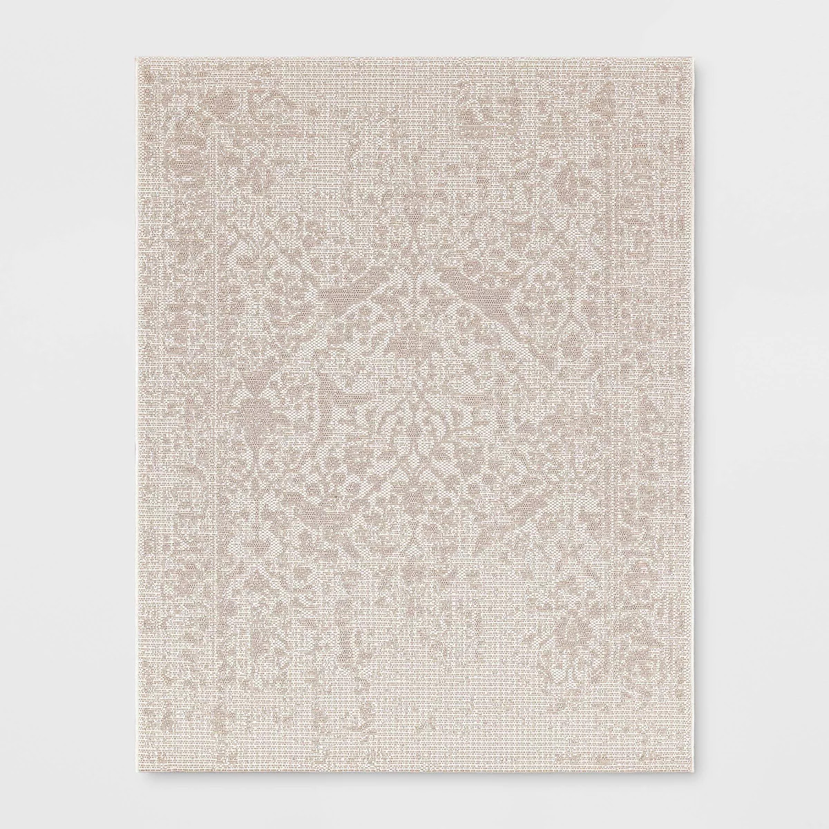 7'10"x10' Distressed Persian Outdoor Area Rug Ivory - Threshold™ | Target