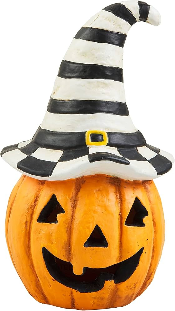 Mud Pie Witch Lantern, Pumpkin, 8.25" x 3.75" | Amazon (US)