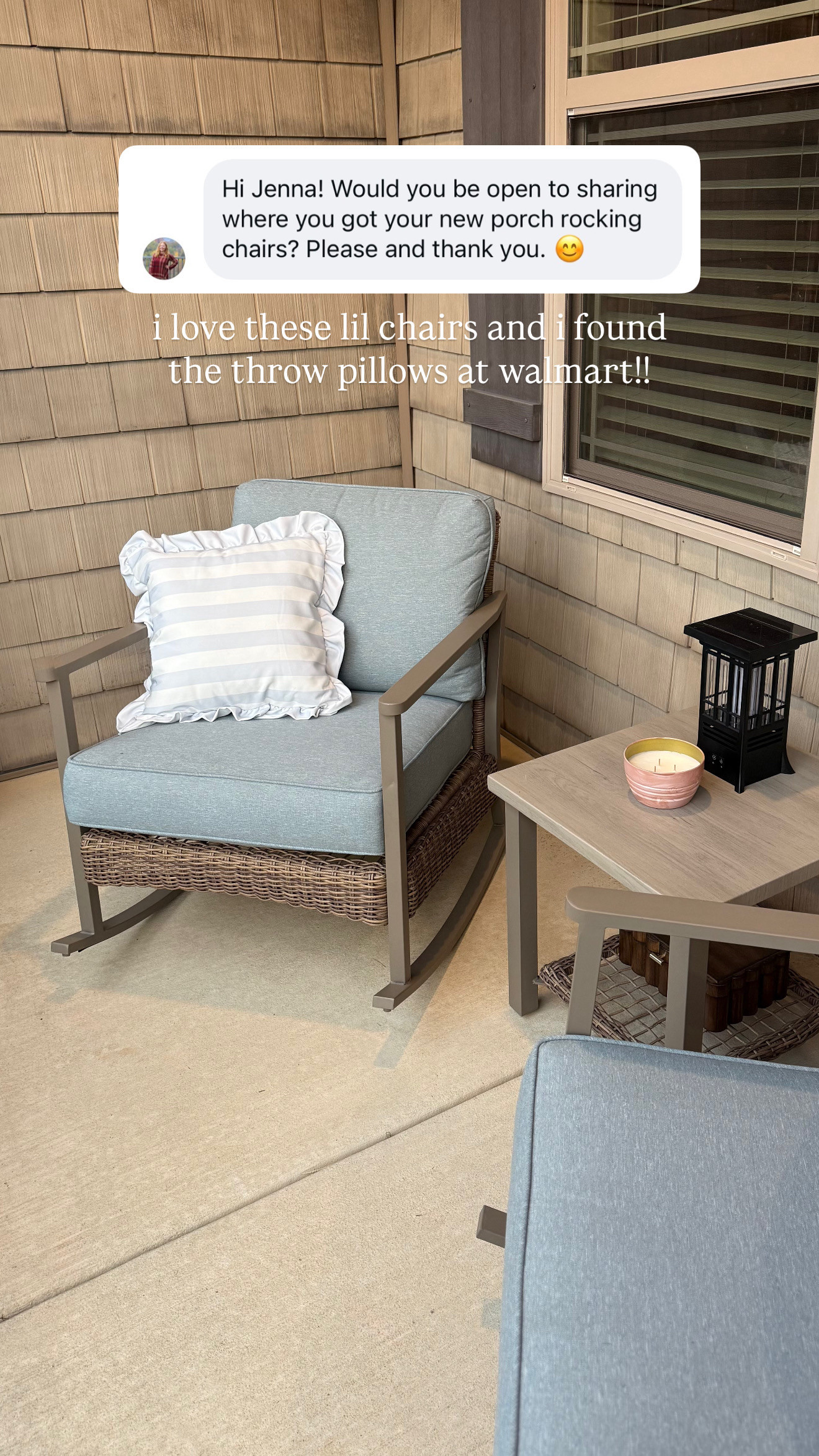 NEW PATIO CHAIRS + PILLOW !!  

 #LTKHome