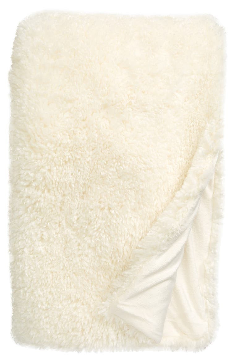 Luxe Shag Faux Fur Throw Blanket | Nordstrom