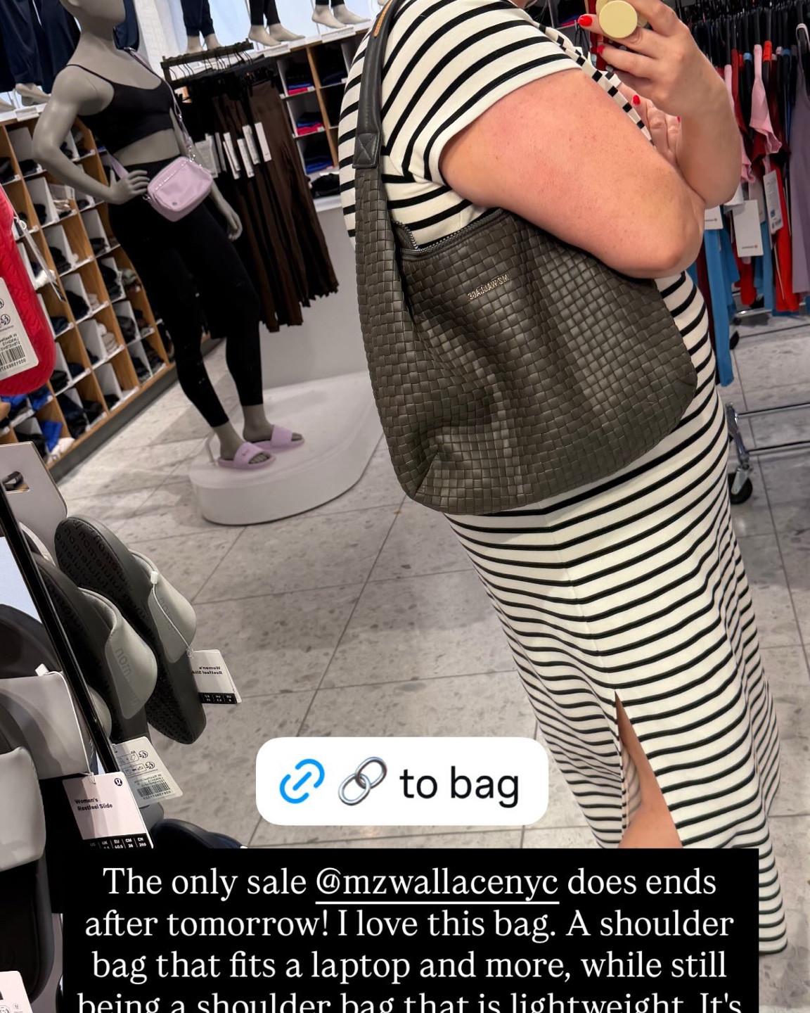 MZ Wallace’s only annual sale ends after tomorrow! I love this woven leather shoulder bag, and it’s on sale for 40% off ($275 ➡️ $165)! Large enough to fit a laptop, but still lightweight. Comes in slate grey, black, and cream. Final sale.

#LTKSaleAlert