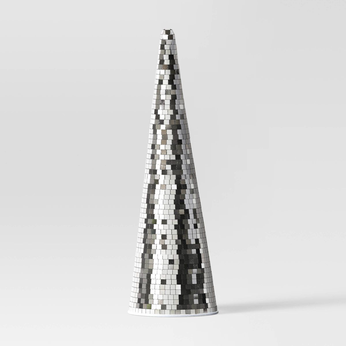 13.75" Mirrored Cone Tree Sculpture - Wondershop™ Silver | Target