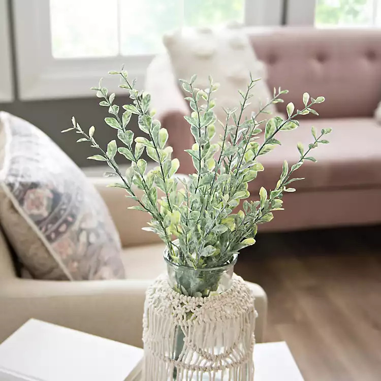 New!Frosted Boxwood Bush Stem | Kirkland's Home