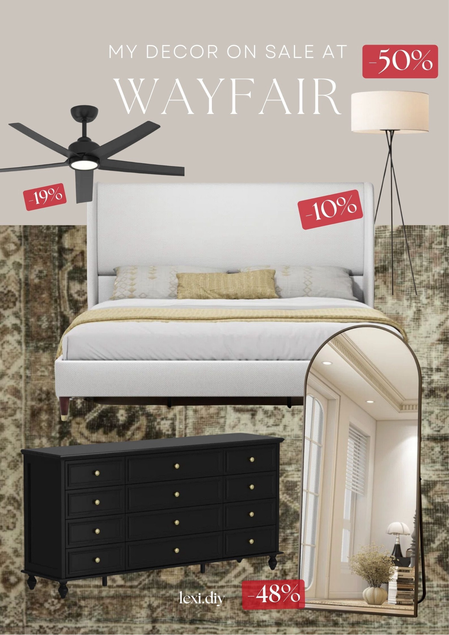 My favorite home decor items on sale at Wayfair 🏡 hurry before it ends ‼️

Bedding, bed, fan, dresser, mirror, carpet, light, home decor, sale 

#sale #homedecor #bedding 

#LTKHome #LTKSeasonal #LTKSaleAlert