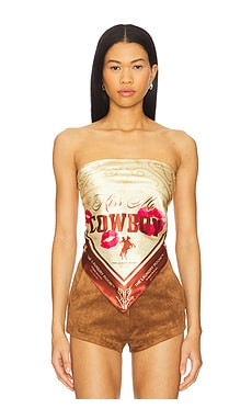 The Laundry Room X Revolve Kiss Me Cowboy Bandana in Brown from Revolve.com | Revolve Clothing (Global)