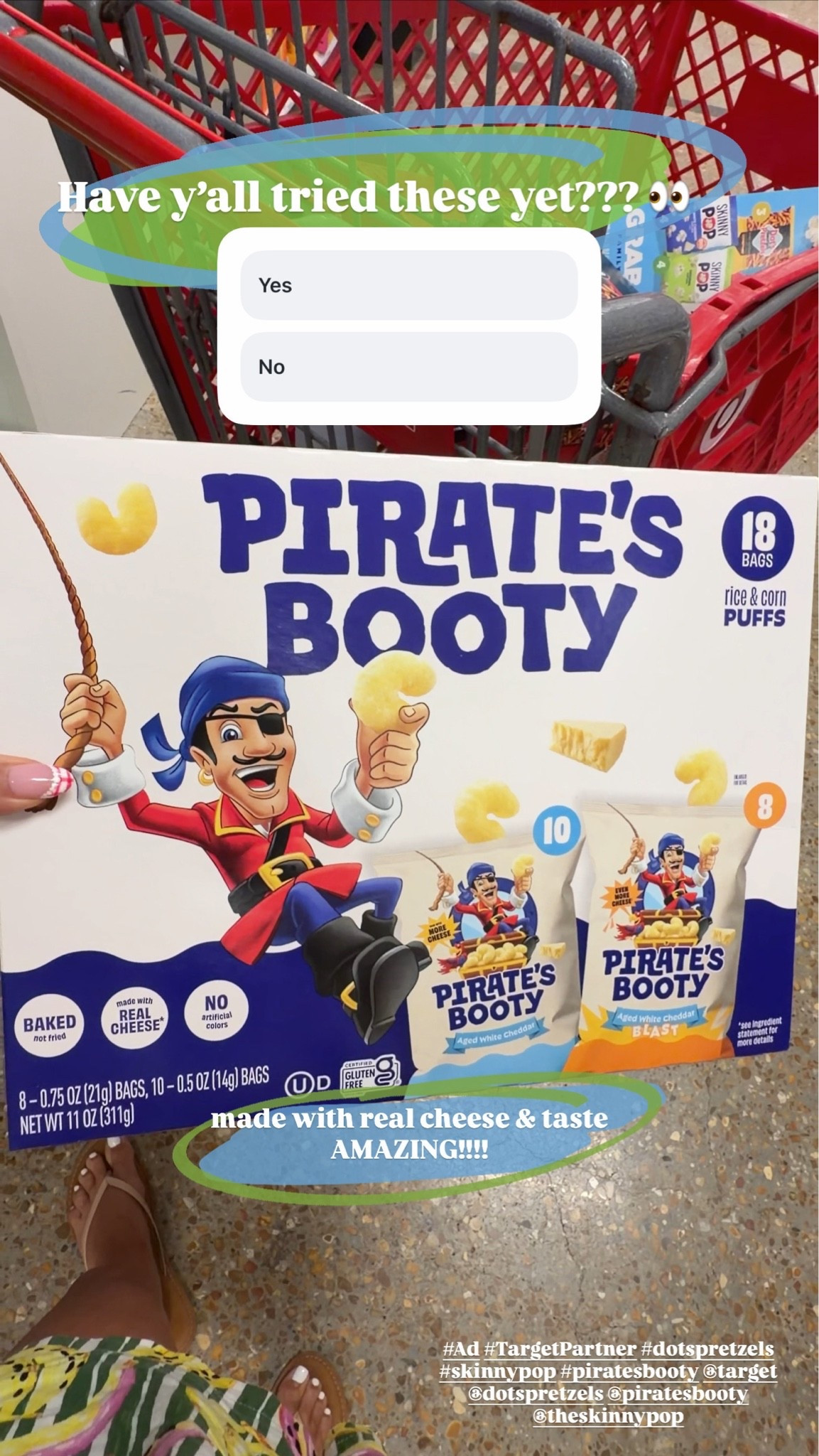 #ad Come with us to @target to stock up on all of the best snacks!! Love that these are made with simple ingredients & bonus is that everyone in the fam loves them!!! 
Grab them for school lunches, work or just snack on at home!! 
#TargetPartner #dotspretzels #skinnypop #piratesbooty @dotspretzels @piratesbooty @theskinnypop