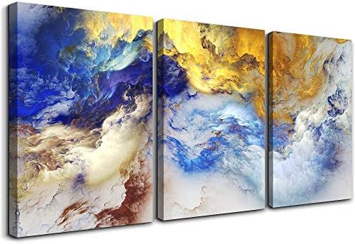 abstract Wall Art for Living Room office Wall Artworks Bedroom Decoration, 3 piece Home bathroom Wal | Amazon (US)