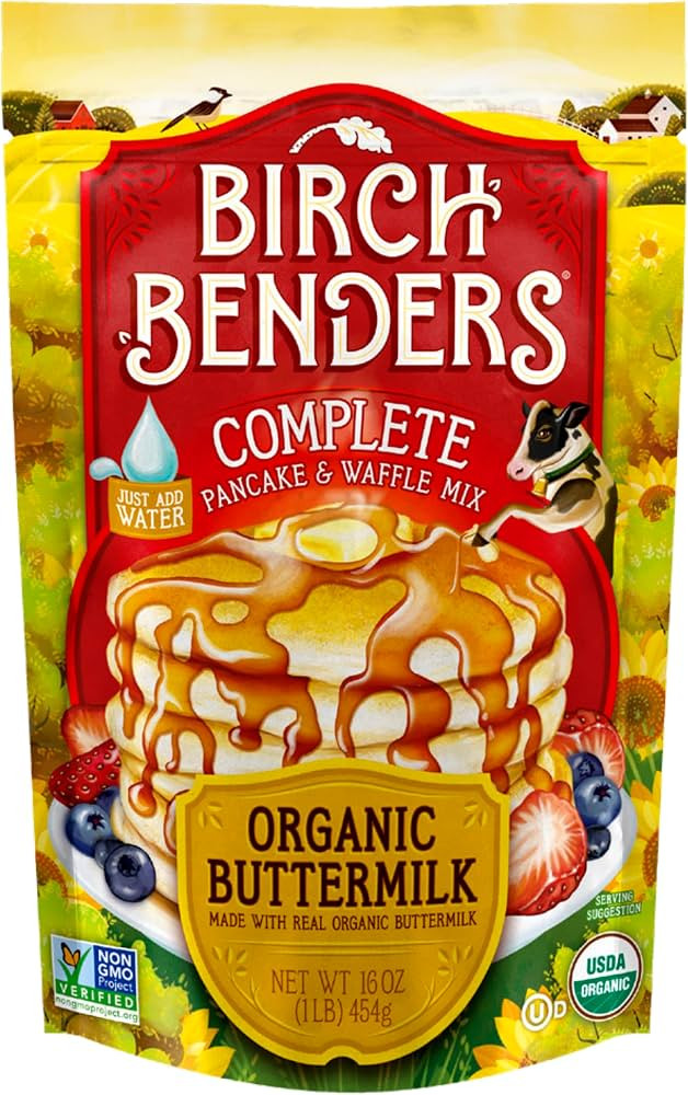 Birch Benders Buttermilk Pancake & Waffle Mix, 16 Ounce Bag | Amazon (US)