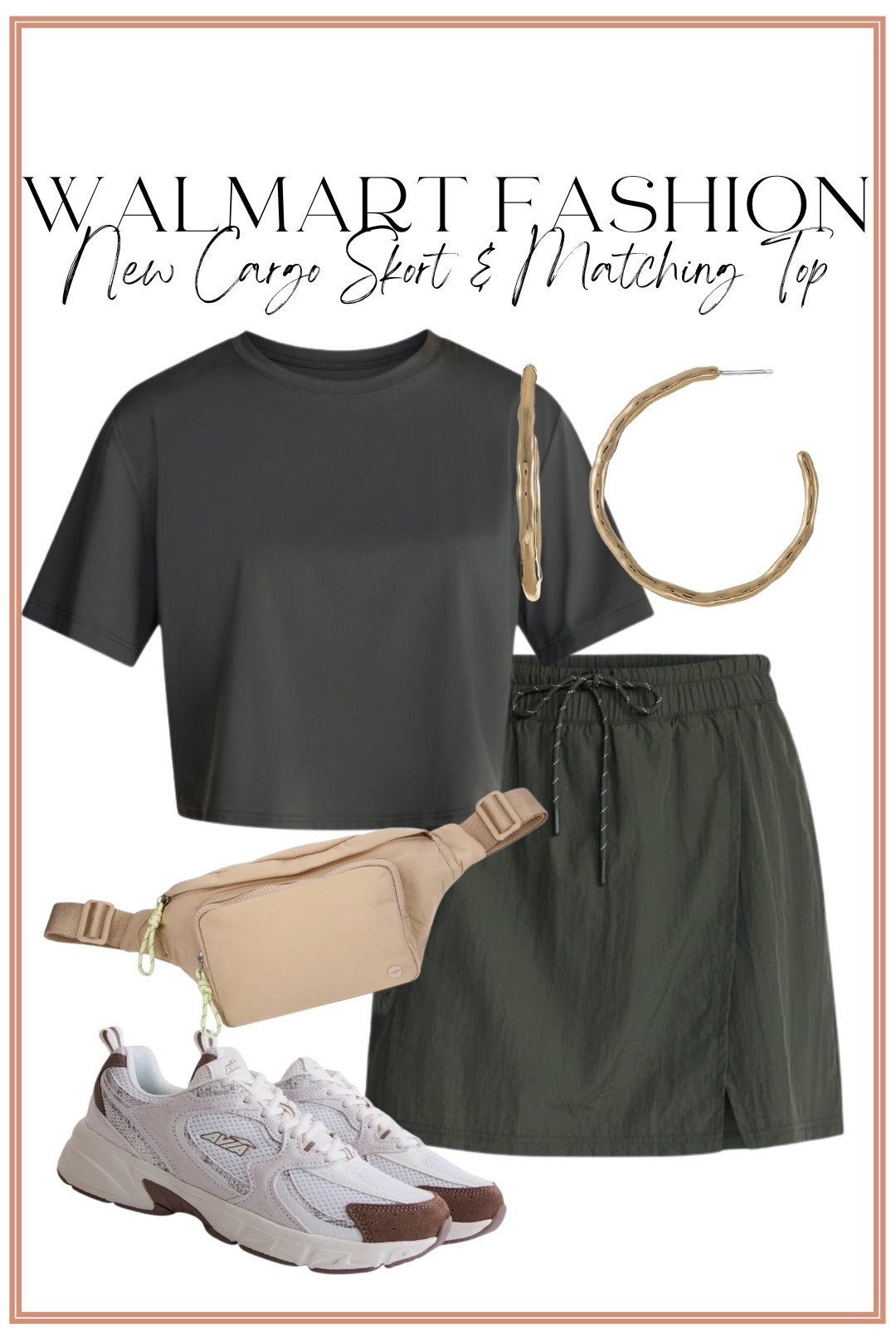 The new Walmart fall fashion arrivals just keep getting better! 🍂 This cargo skort and matching tee are such an easy everyday outfit that looks put together while still being incredibly comfortable. I love the sporty vibe paired with neutral sneakers, a belt bag, and simple gold hoops for everything from school drop-off to errands, weekend activities, or travel days.

If you’re looking for affordable Walmart fashion that looks much more expensive, this is definitely one to grab before sizes start disappearing. Such a cute transition outfit to wear now and straight into early fall!

#walmartfashion #walmartfinds #walmartstyle #fallfashion #falloutfits #newarrivals #everydaystyle #casualstyle #momstyle #sportychic #weekendoutfit #schooldropoffstyle #affordablefashion #ootd #styleinspiration #fashionfinds #neutralstyle #falltransition #walmartnewarrivals #budgetfashion

#LTKootd #LTKPetite #LTKActive