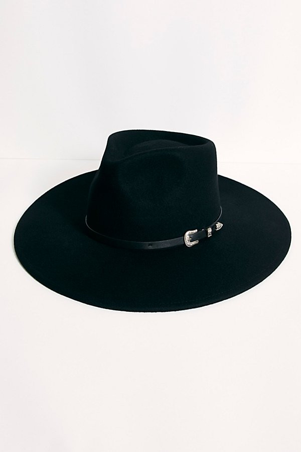 Dakota Belt Band Felt Hat by Wyeth at Free People, Black, One Size | Free People (Global - UK&FR Excluded)