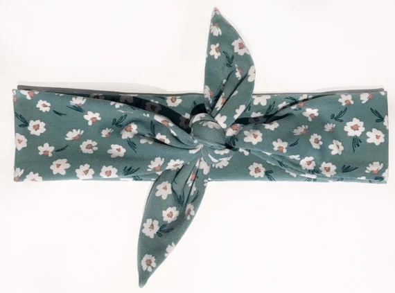 Personalized White Daisy Tie Headband | Etsy (US)