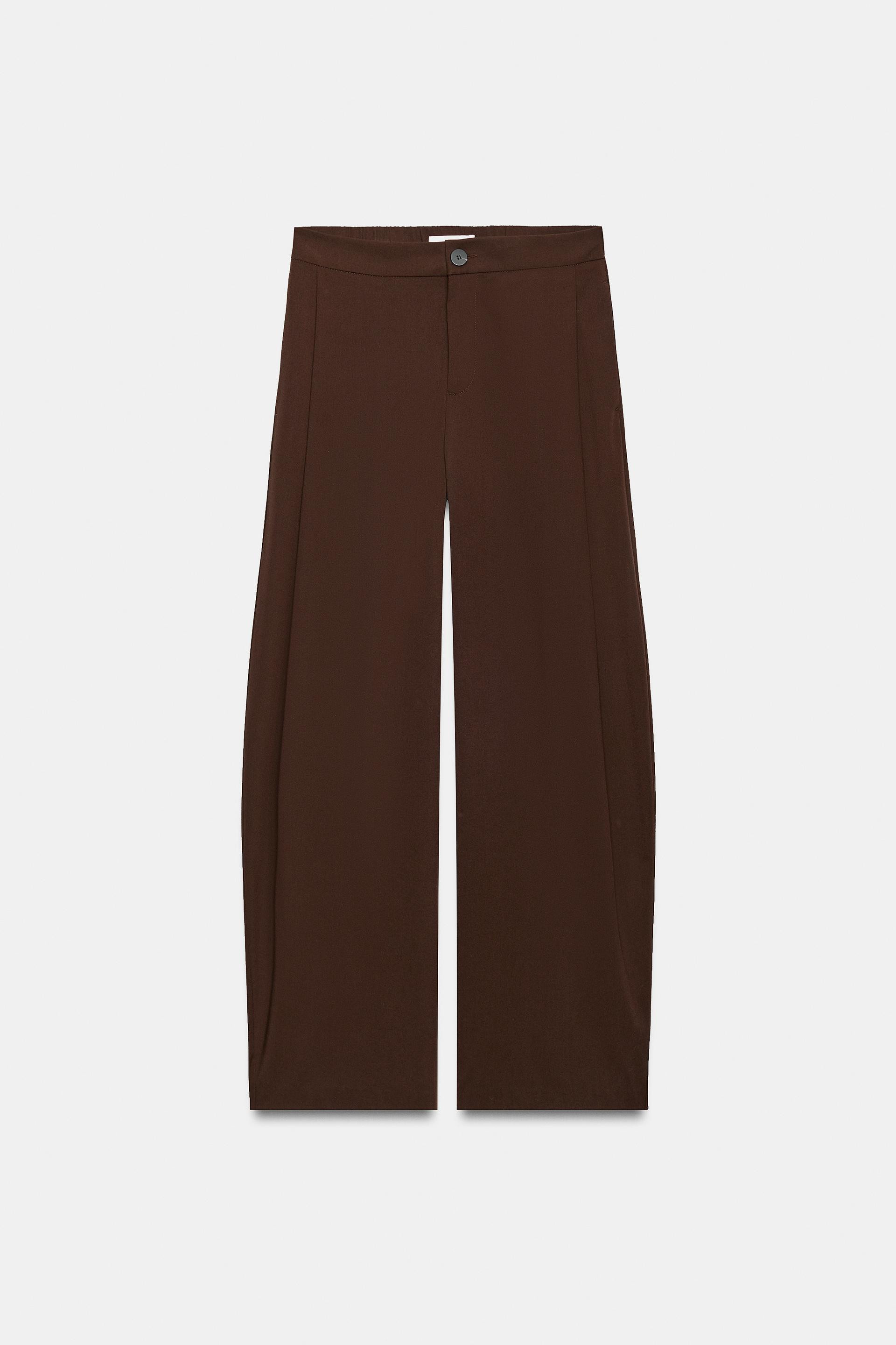 PANTALON BARREL PINCES | Zara FR