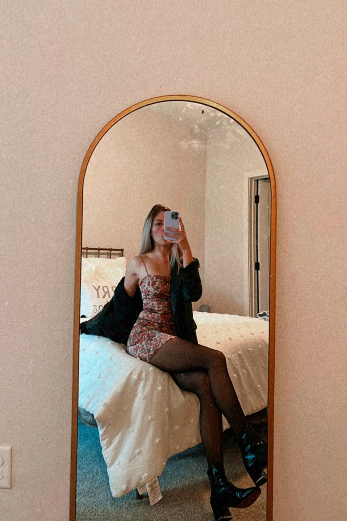 Obsessed with this look-heading out for some cocktails! This could totally be a fun New Years Eve outfit if you added some sparkles or different booties. 

Black booties. Mini dress. Leather blazer  

#LTKshoecrush #LTKsalealert
