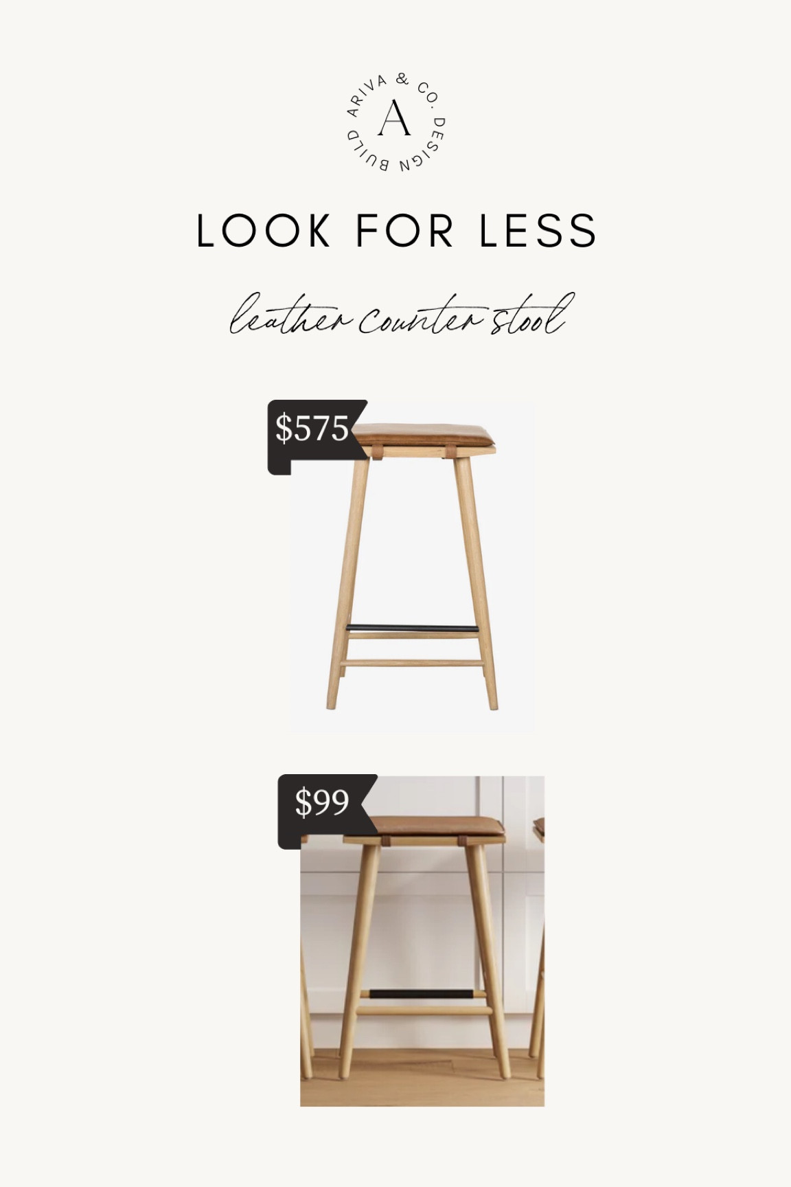 Leather counter stool dupe

#LTKhome #LTKunder100 #LTKsalealert