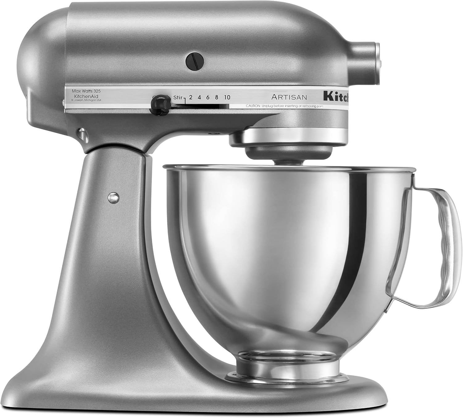KitchenAid Artisan Series 5 Quart Tilt Head Stand Mixer with Pouring Shield KSM150PS, Contour Sil... | Amazon (US)