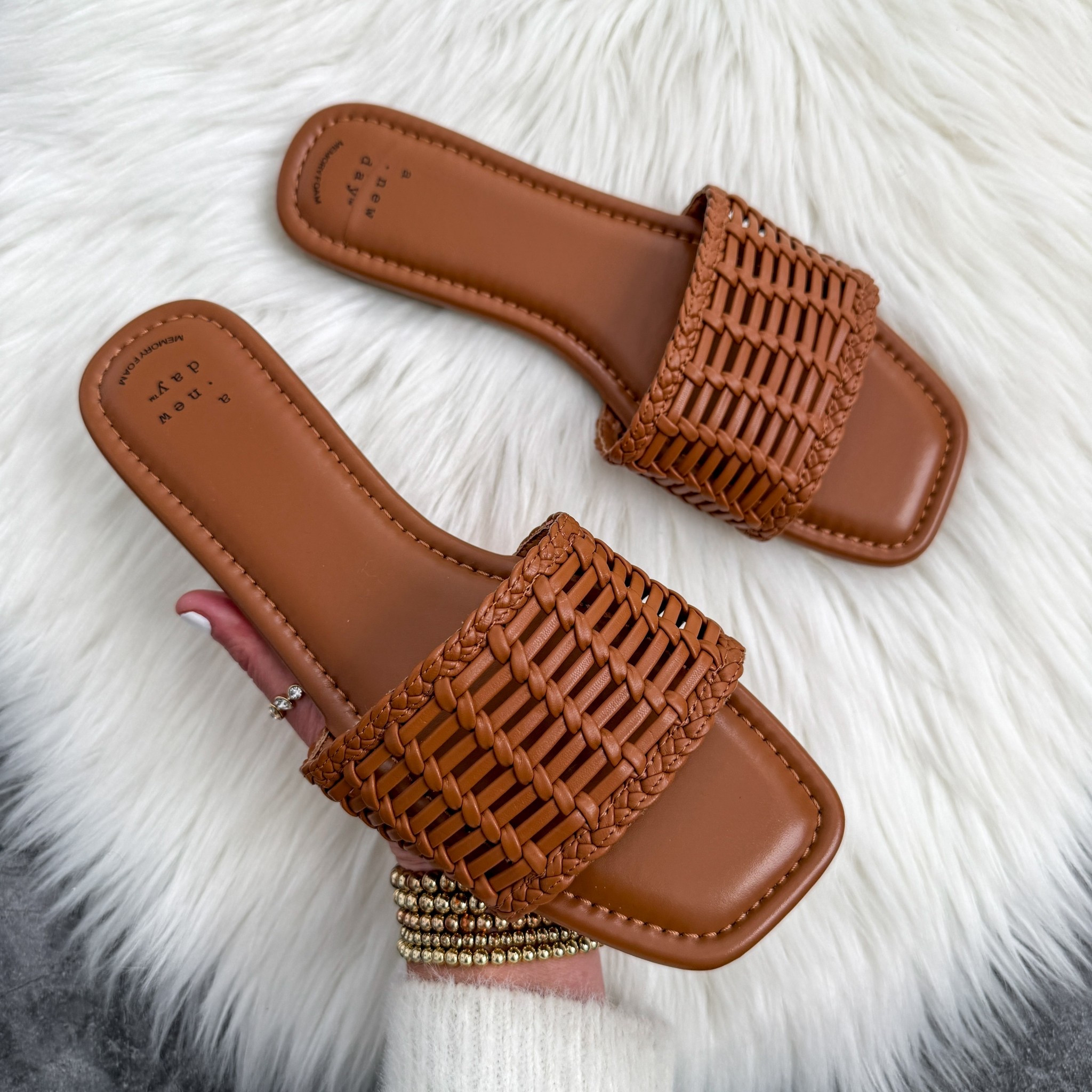 Women’s target Asha sandals with memory foam insole I went up a half size 