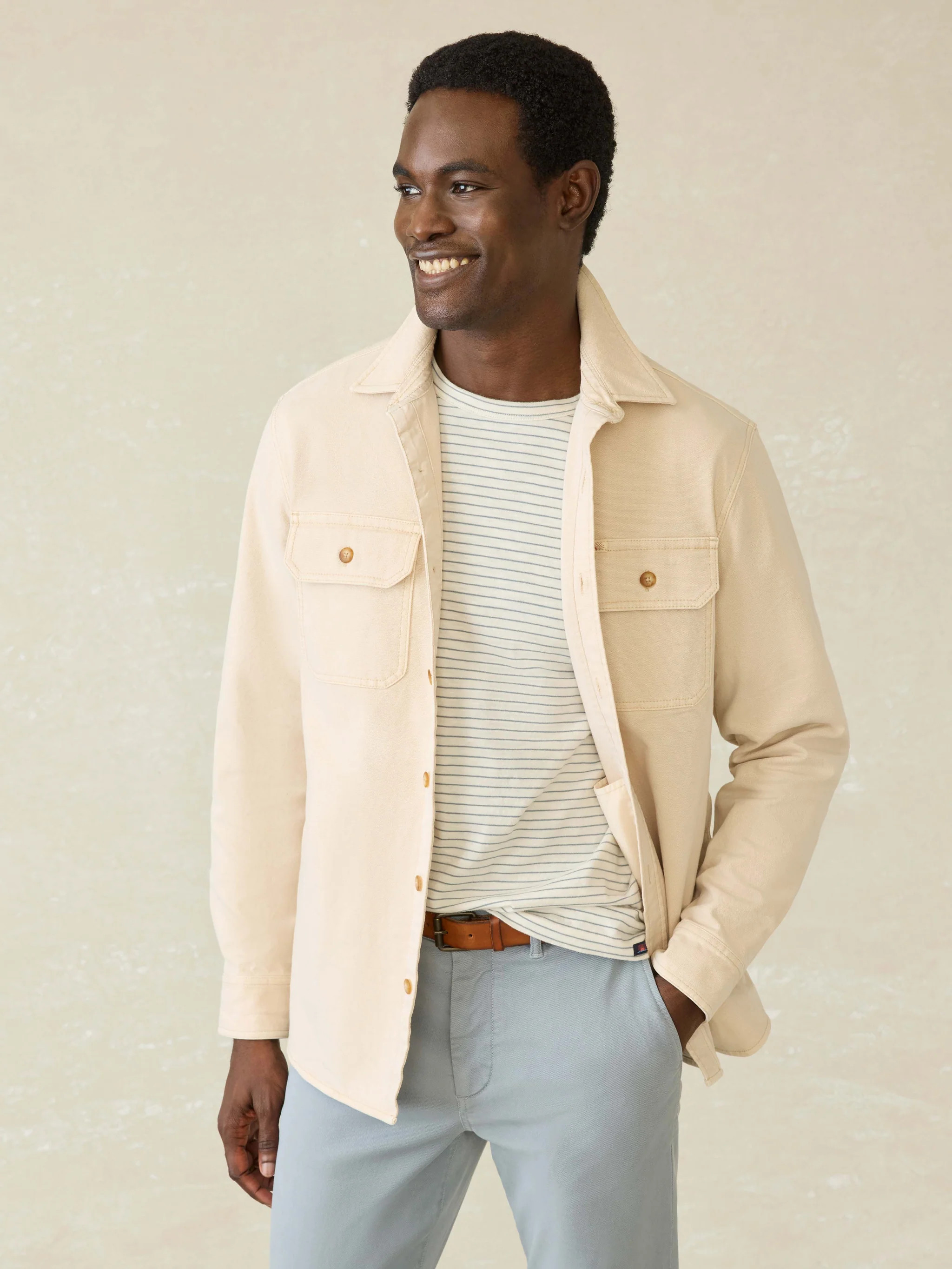 Sunwashed Canvas CPO - Sea Salt | Faherty