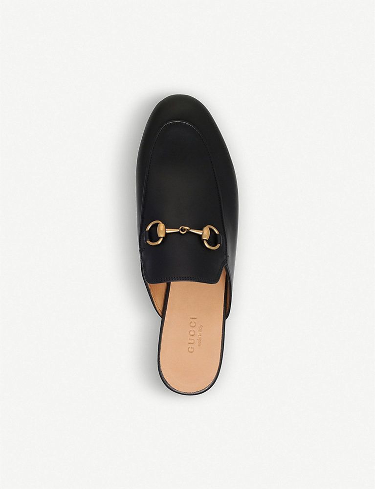 Princetown leather backless loafers | Selfridges