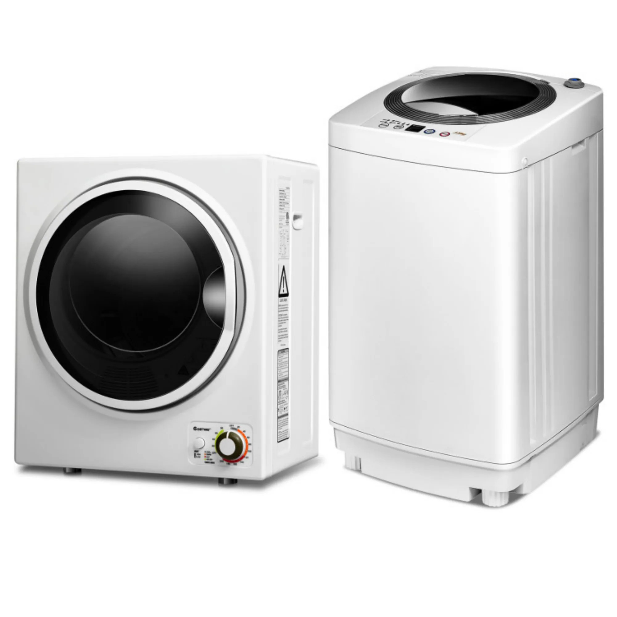 LUCKY ONE Electric Laundry Dryer and Full-Automatic Washing Machine Combo Stainless Steel one_size | LO-FP11047USWH | Lowe's
