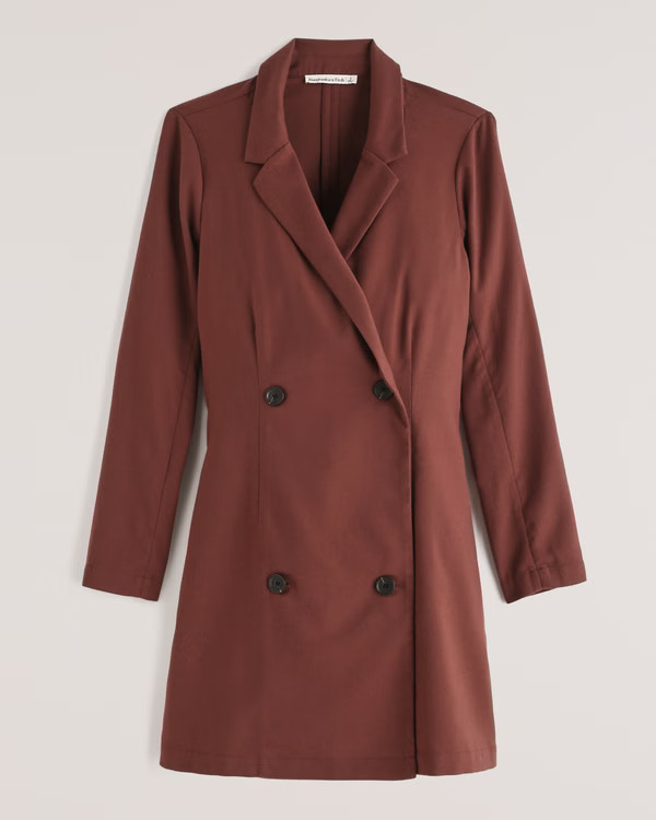 Long-Sleeve Blazer Dress | Abercrombie & Fitch (US)