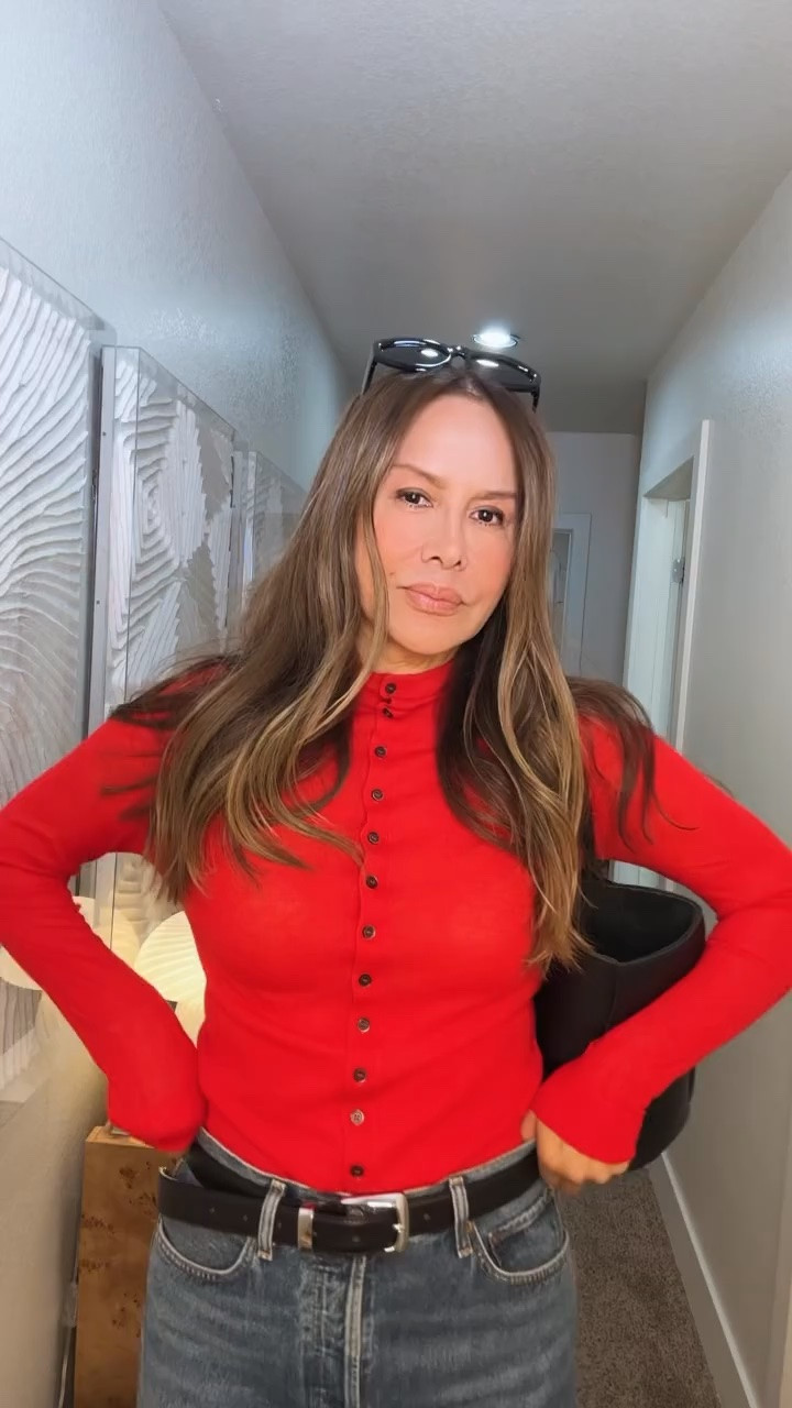 Currently obsessed with everything red !
Zara cardigan wearing size XS

#LTKootd #LTKgrwm #LTKMothersDay