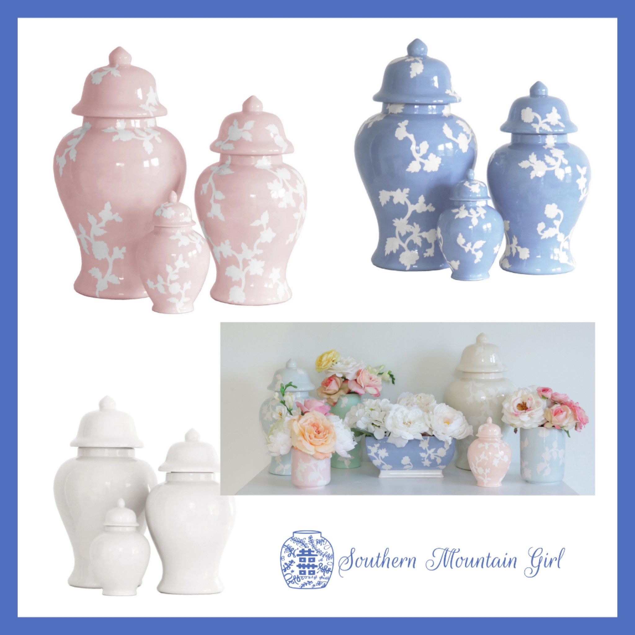 How beautiful are these ginger jars!?  They would be pretty in so many places. Shelves, coffee table, dresser, entry way…and they are very reasonably priced!!

#LTKGiftGuide #LTKhome