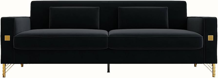 IQIAite 85inch Loveseat Sofa, Mid Century Modern Decor Love Seat Couches with Arm for Living Room... | Amazon (US)
